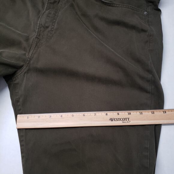 Polo Ralph Lauren Varick Slim Straight Stretch Sateen Pant Mens 40x38 Tall Green - Picture 11 of 16